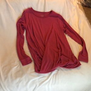 Pink maternity wrap like shirt